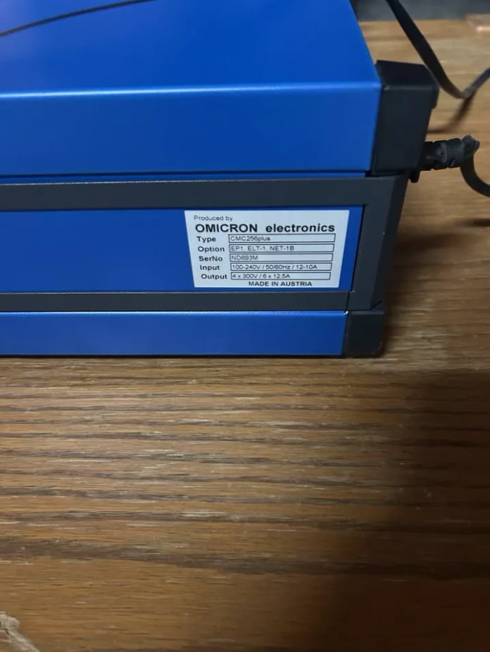 Omicron CMC256 Plus Relay Test Set